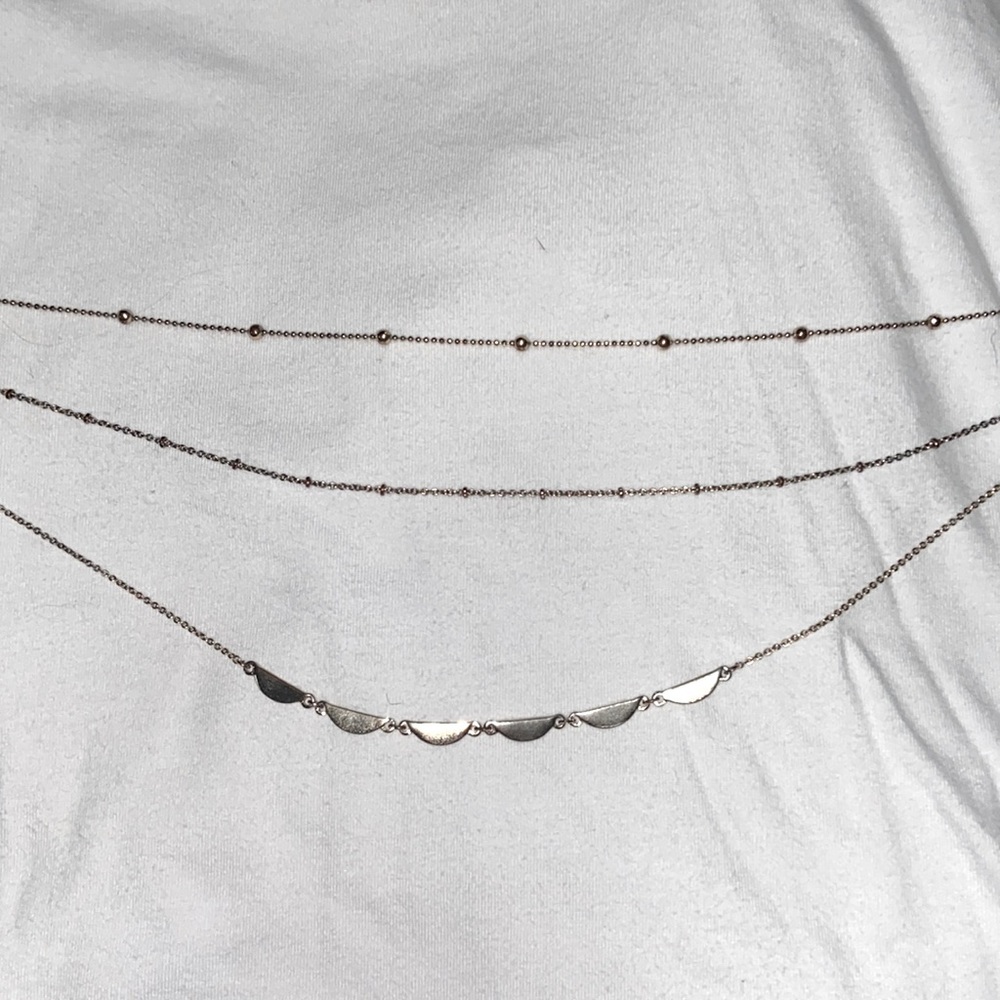 Gold layered necklace